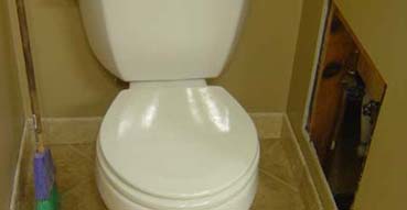 Toilet installed