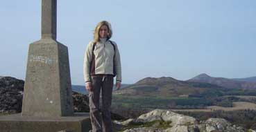 Sam at the top of Bray Head.