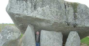 Me under the Brownshill Dolmen.