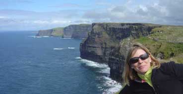 Sam on the way back from Hag's Head at the Cliffs of Moher.