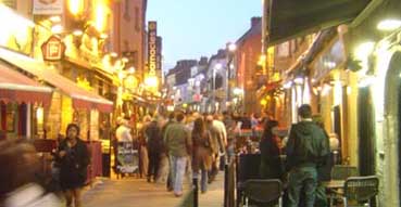 Nightlife in Galway.