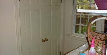 Laundry room before