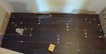 Bathroom floor tile