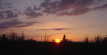 Sunset in Corea, Maine.