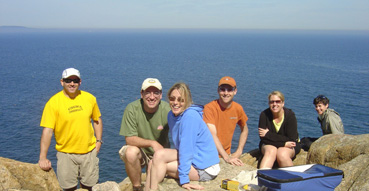 Having a Picnic at Otter Point.