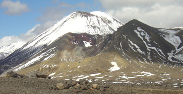 One last look back at Mount Ngauruhoe.