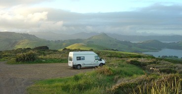 The Tui enjoys the view on the Otago Peninsula.