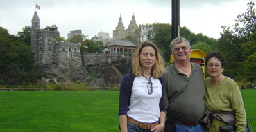 Sam and Eric's parents in front of Belvedere Castle.