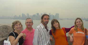 The Spaniards on Liberty Island.