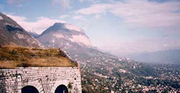 View from Bastille in Grenoble.