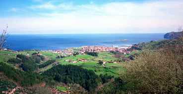 View of Bermeo from above.