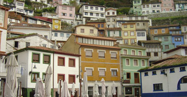 Colorful houses in Cudillero.