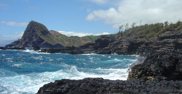 The northwest coast of Maui.