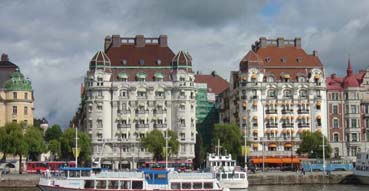 Cruising around Stockholm.