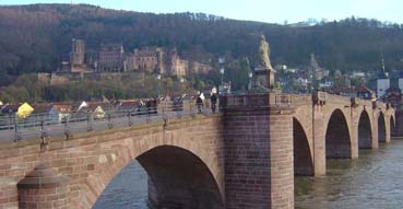 Heidelberg Castle and bridge.