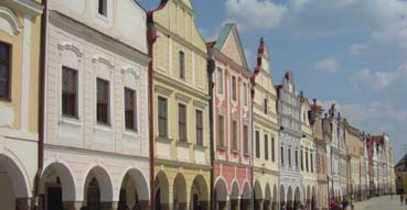 Buildings in Telc.