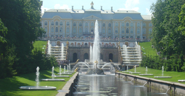 The canal leading to Peterhof.