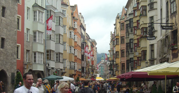 The streets of Innsbruck.