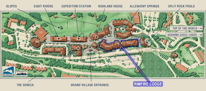 Map of the Village at Snowshoe